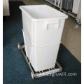 kitchen grey or white single waste bin